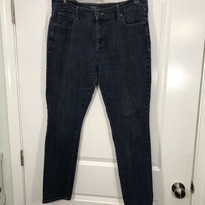Old Navy Flirt Dark Blue Straight Leg Women's Jeans Size 16 Regular CB-